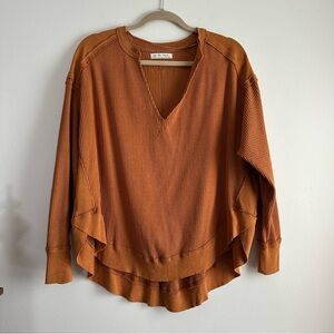 We The Free Owen Thermal Knit‎ Top in Autumn Wildflower